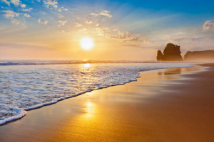 sunset ocean